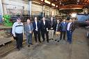 The Mayor visiting the plant